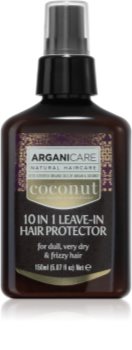 Arganicare Coconut 10 in 1 Leave-In Hair Protector Tratament pentru intarirea firului de par ce nu necesita clatire pentru par uscat