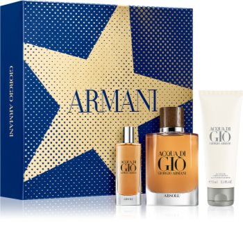 Armani Acqua di Giò Absolu set cadou IX. pentru bărbați
