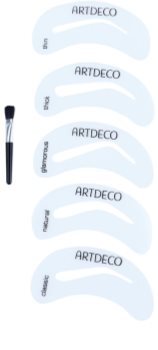 Artdeco Eye Brow Stencil with Brush Applicator štětec na obočí se šablonami