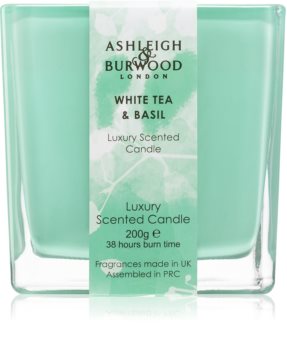 Ashleigh & Burwood London Life in Bloom White Tea & Basil vela perfumada