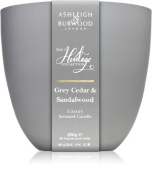 Ashleigh & Burwood London The Heritage Collection Grey Cedar & Sandalwood vela perfumada