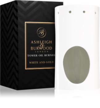 Ashleigh & Burwood London White and Gold lampe aromatique en céramique