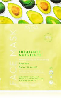 Astra Make-up Skin mascarilla nutriente en forma de hoja con efecto humectante