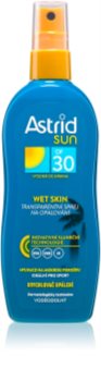 Astrid Sun Wet Skin skaidrus purškiklis nuo saulės SPF 30