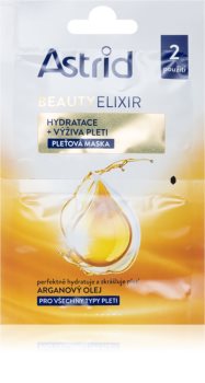 Astrid Beauty Elixir hidratáló és tápláló arcpakolás Argán olajjal