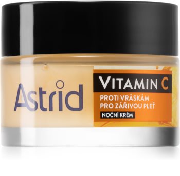 Astrid Vitamin C crème de nuit rajeunissante pour une peau éclatante