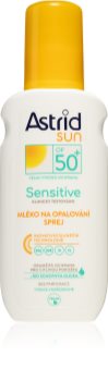 Astrid Sun Sensitive mléko na opalování ve spreji SPF 50+