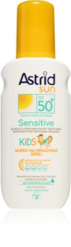 Astrid Sun Sensitive dětské mléko na opalování ve spreji