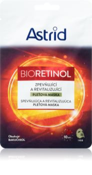 Astrid Bioretinol текстильная маска для мгновенного укрепления и разглаживания кожи с витаминами