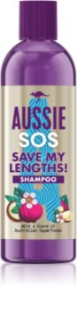 Aussie SOS Save My Lengths! regeneruojamasis šampūnas silpniems ir pažeistiems plaukams