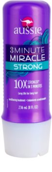 Aussie 3 Minute Miracle Strong condicionador para cabelos danificados com atuação profunda em três minutos