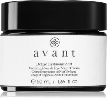 Avant Age Nutri-Revive Deluxe Hyaluronic Acid ночной увлажняющий крем против морщин для лица и кожи вокруг глаз
