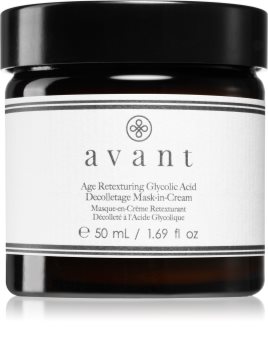 Avant Age Defy+ Age Retexturing Glycolic Acid Mask-in-Cream kreminė kaukė kaklui ir dekoltė sričiai