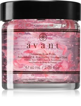 Avant Age Protect & UV Damascan Rose Petals Antioxidising & Retexturing Treatment Mask fiatalító és élénkítő maszk a bőr felszínének megújítására