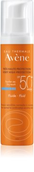 Avène Sun Sensitive fluid protector pentru piele normală spre mixtă SPF 50+