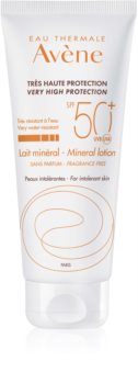 Avène Sun Minéral leite de proteção sem filtros químicos e perfume SPF 50+