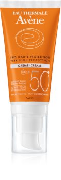 Avène Sun Sensitive zaštitna krema za suhu i osjetljivu kožu lica SPF 50+