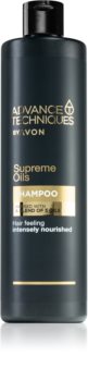 Avon Advance Techniques Supreme Oils intensyviai maitinantis šampūnas su prabangiais aliejais visų tipų plaukams
