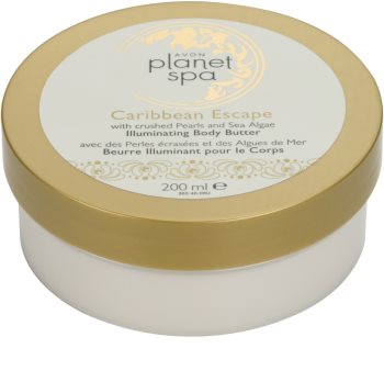 Avon Planet Spa Caribbean Escape rozjasňující tělový krém s výtažky z perel a mořských řas