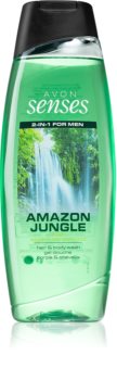 Avon Senses Amazon Jungle Hiustenpesuaine Ja Suihkugeeli 2 in 1 Miehille