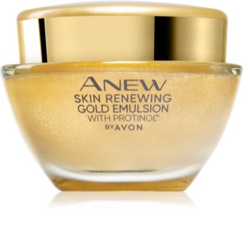 Avon Anew Skin Renewing Gold Emulsion ενυδατική αντιρυτιδική κρέμα νύχτας