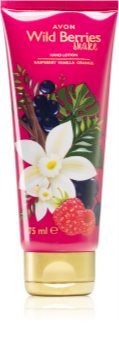 Avon Wild Berries Shake Raspberry & Vanilla & Orange Creme hidratante para mãos
