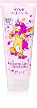 Avon Unicorn Fantasy creme glittery com aroma de morangos