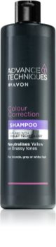 Avon Advance Techniques Colour Correction Violetti Hiustenpesuaine Vaaleille Ja Korostetuille Hiuksille