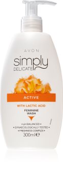 Avon Simply Delicate dámský sprchový gel pro intimní hygienu