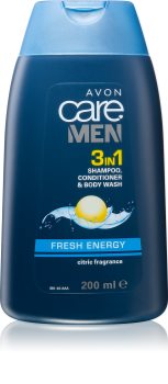 Avon Care Men shampoo, balsamo e gel doccia 3 in 1