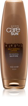 Avon Care Sun + Bronze samoopalovací mléko na tělo a obličej