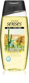 Avon Senses Cactus Ridge żel pod prysznic do ciała i włosów dla mężczyzn