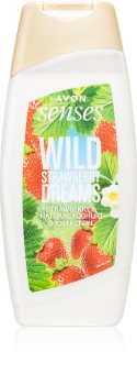 Avon Senses Wild Strawberry Dreams Silkkinen Suihkugeeli Mansikoiden Aromeilla