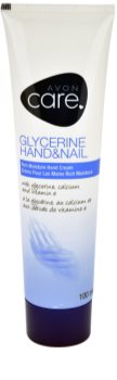 Avon Care crema de glicerina para manos y uñas con calcio y vitamina E