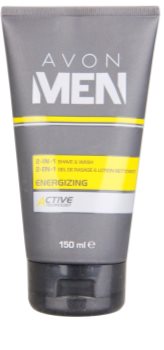 Avon Men Energizing Rasiergel und Reinigungsgel 2 in 1
