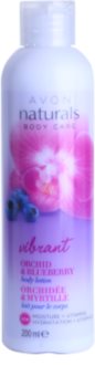 Avon Naturals Body Body lotion mit Orchidee und Blaubeere