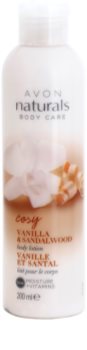 Avon Naturals Body tělové mléko s vanilkou a santalovým dřevem