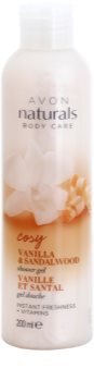 Avon Naturals Body osvježavajući gel za tuširanje s vanilijom i sandalovinom