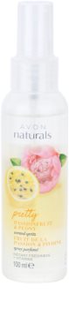 Avon Naturals Fragrance spray corporal com maracujá e piônia