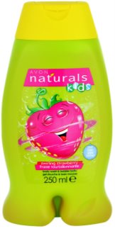 Avon Naturals Kids Swirling Strawberry pjena za kupku i gel za tuširanje 2 u 1 za djecu