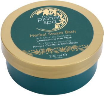 Avon Planet Spa Herbal Steam Bath mascarilla nutritiva para cabello con cedro y eucalipto