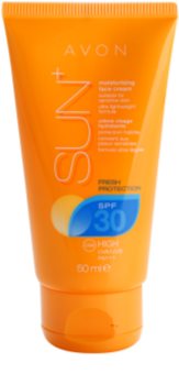 Avon Sun crema bronceadora hidratante con efecto refrescante para rostro SPF 30