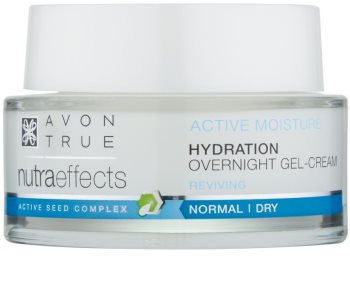 Avon True NutraEffects нощен хидратиращ гел-крем за изглаждане на кожата
