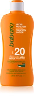 Babaria Sun Protective vodootporno mlijeko za sunčanje SPF 20