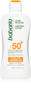 Babaria Sun Sensitive leite solar para pele sensível SPF 50+