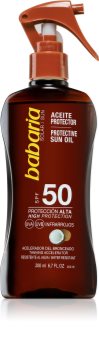 Babaria Sun Protective Oil apsaugos nuo saulės aliejus veidui ir kūnui su kokosų aliejumi