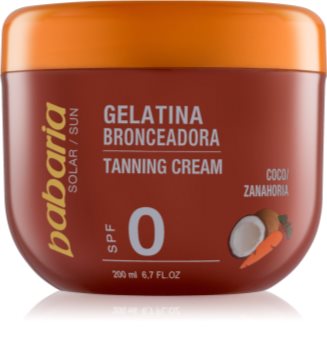 Babaria Sun Bronceadora Gel voor betere Bruining met Kokos en Wortel