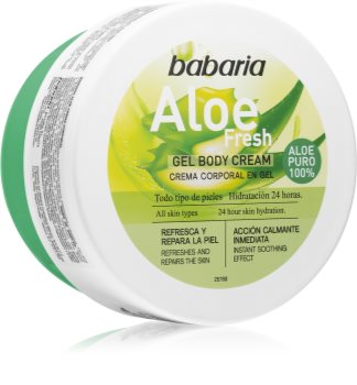 Babaria Aloe Vera gel hidratante para corpo para todos os tipos de pele