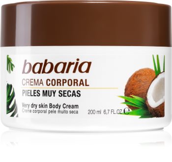 Babaria Coconut Rijke Hydraterende Crème voor Zeer Droge Huid
