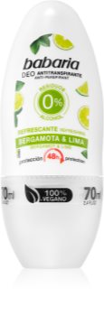Babaria Bergamot & Lime Antitranspirant Roll-On met 48-Uurs Werking